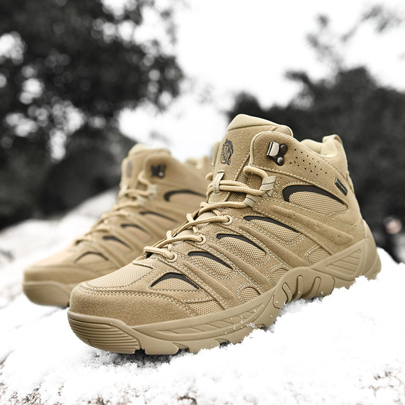Men’s Orthotic Hiking Work Boots – Arch Support, Wide Toe Box, Protective Design, All-Day Stability
