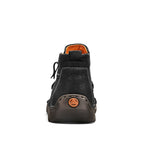 Men's Top-Quality Motorcycle Boots Hand-Stitched Genuine Leather Boots-Wide Toe, Waterproof, Anti-Slip, Anti-Sprain, Suitable for Work, Driving, Hiking