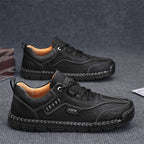 Men’s Handmade Leather Work & Outdoor Shoes – Arch Support, Wide Fit, Comfortable, Rugged Non-Slip Sole for All-Day Wear