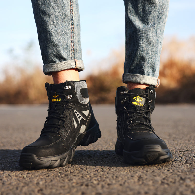 Men’s Steel Toe Orthotic Work Boots – Puncture-Resistant, Waterproof, Non-Slip, All-Day Comfort
