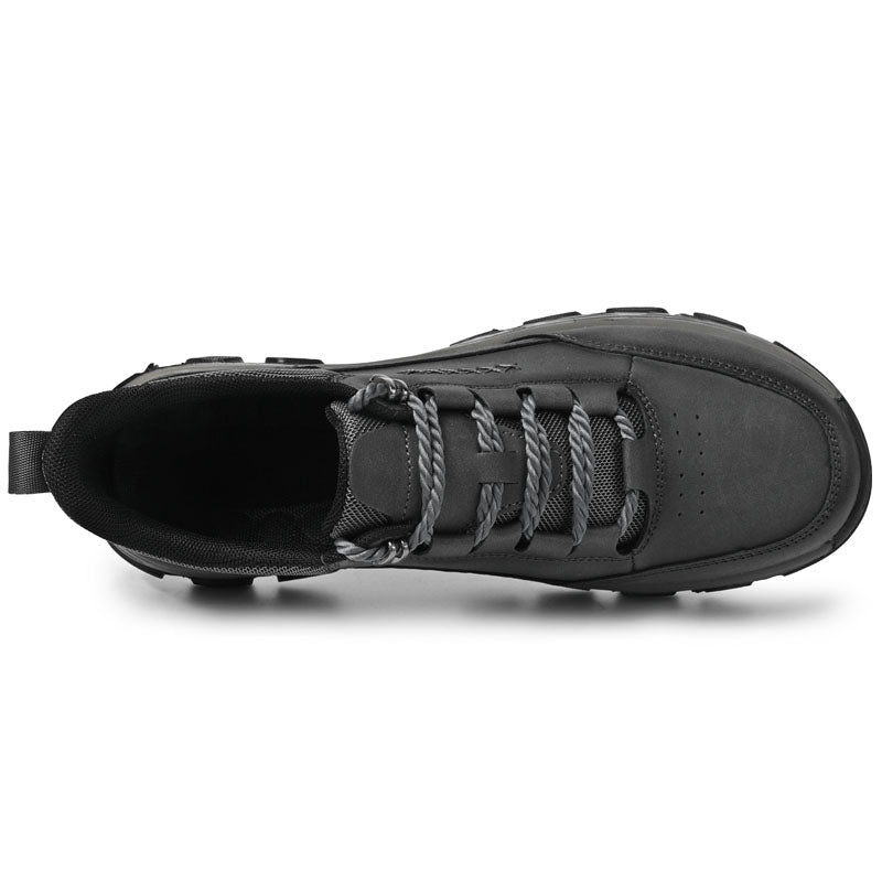 (💥Top Rated Choice) Men’s Handmade Leather Work Shoes – Waterproof, Arch Support, Pressure Relief, Wide Toe Box, Built for All-Day Comfort & Outdoor Use