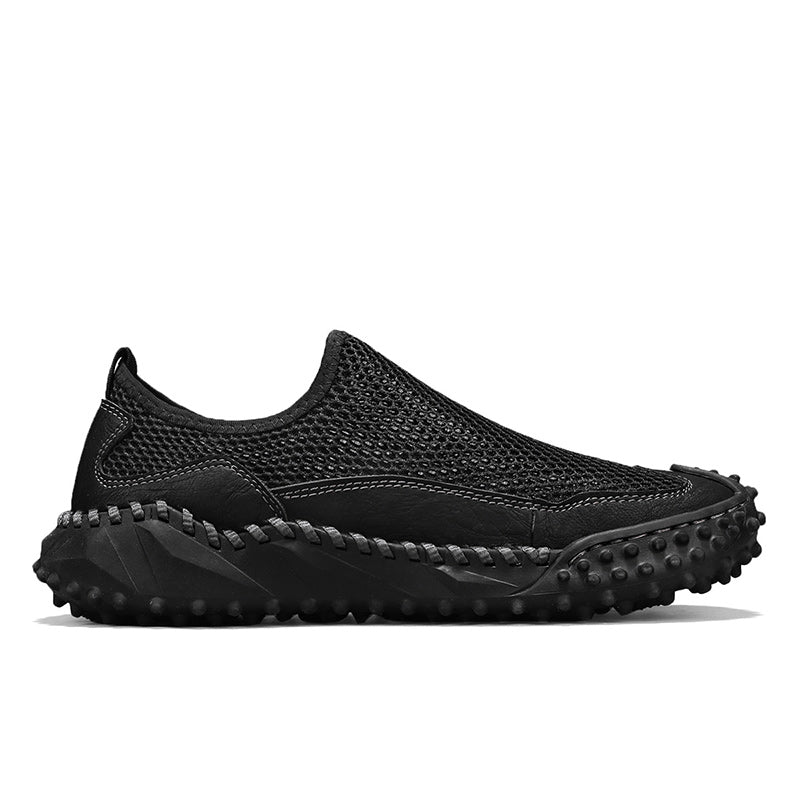 Mens Slip on Canvas Loafers Casual Shoes Sneakers Comfy Walking Slipers Shoes Pain Relief for Men Black Fashion Breathable Loafers