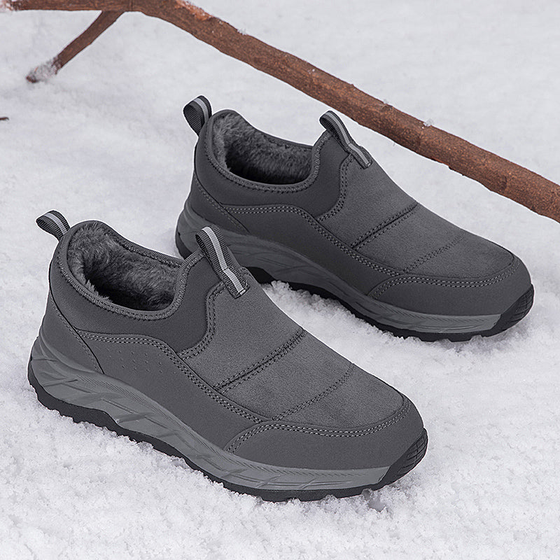 ⏰Limited-Time 70% OFF — Men’s Fleece-Lined Winter Shoes Easy Slip-On Fit • Wide Toe Box • Arch Support • Dry, Warm, Stable All Day