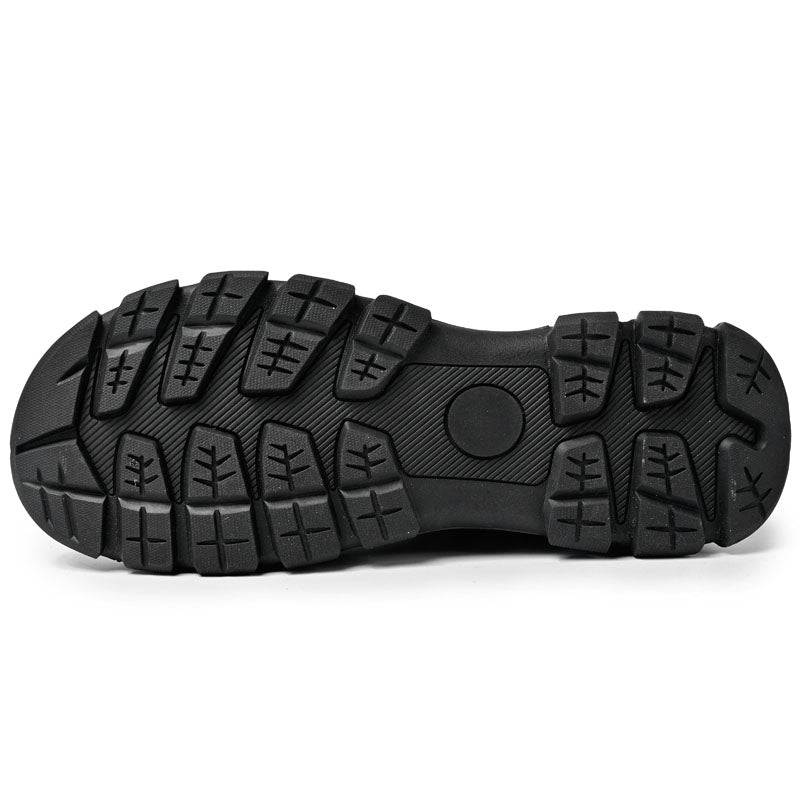 (💥Top Rated Choice) Men’s Handmade Leather Work Shoes – Waterproof, Arch Support, Pressure Relief, Wide Toe Box, Built for All-Day Comfort & Outdoor Use