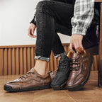 Men’s Handmade Leather Work & Outdoor Shoes – Arch Support, Wide Fit, Comfortable, Rugged Non-Slip Sole for All-Day Wear