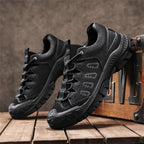✅ Built for Safety & Comfort – Men’s Steel Toe Safety Work Shoes, Puncture-Resistant, Arch Support, Wide Toe Box, Breathable, Lightweight & Slip-Resistant