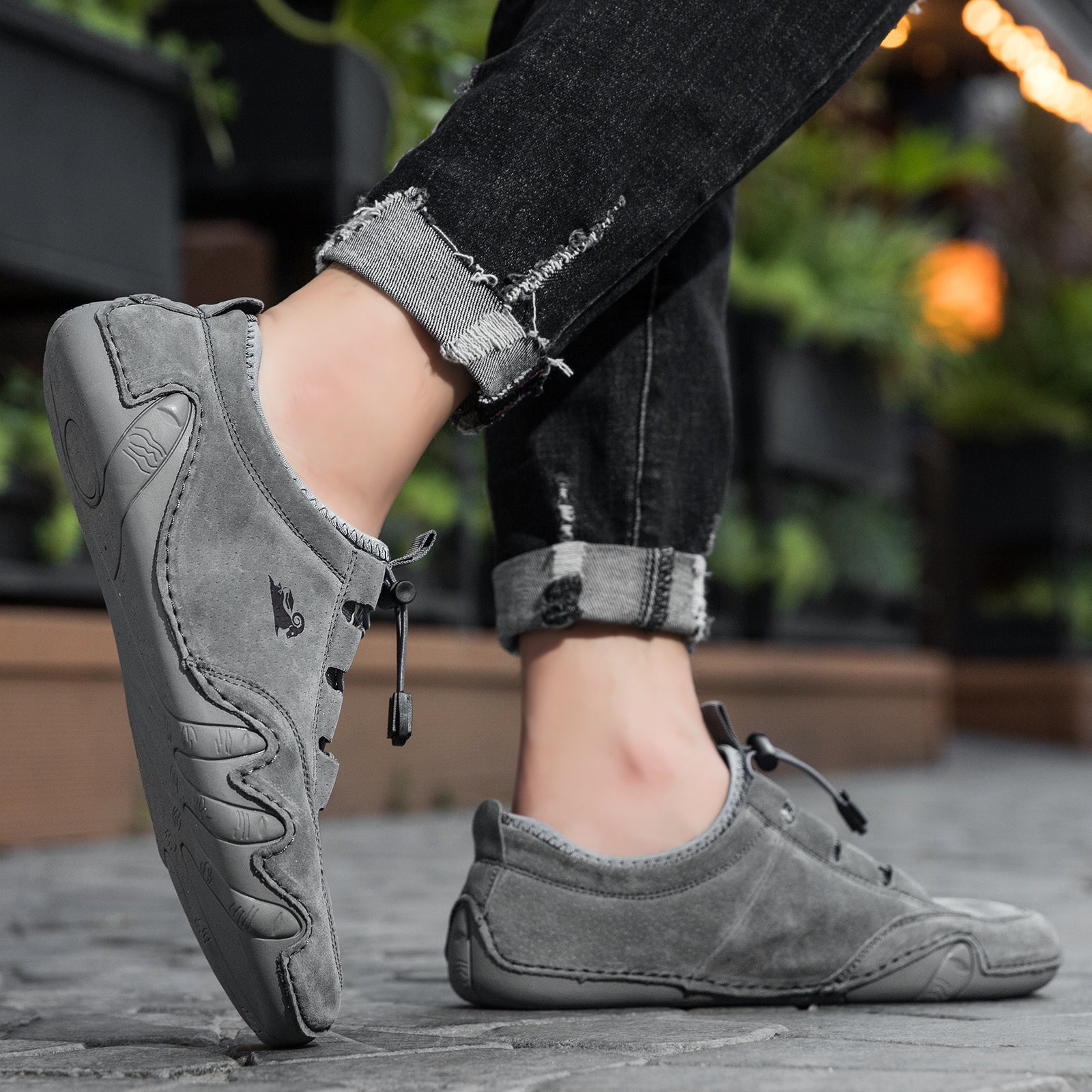 ⏰Limited-Time 70% OFF –Nubuck Leather Sportstyle Shoes-Arch Support, Non-Slip For Outdoor And Everyday