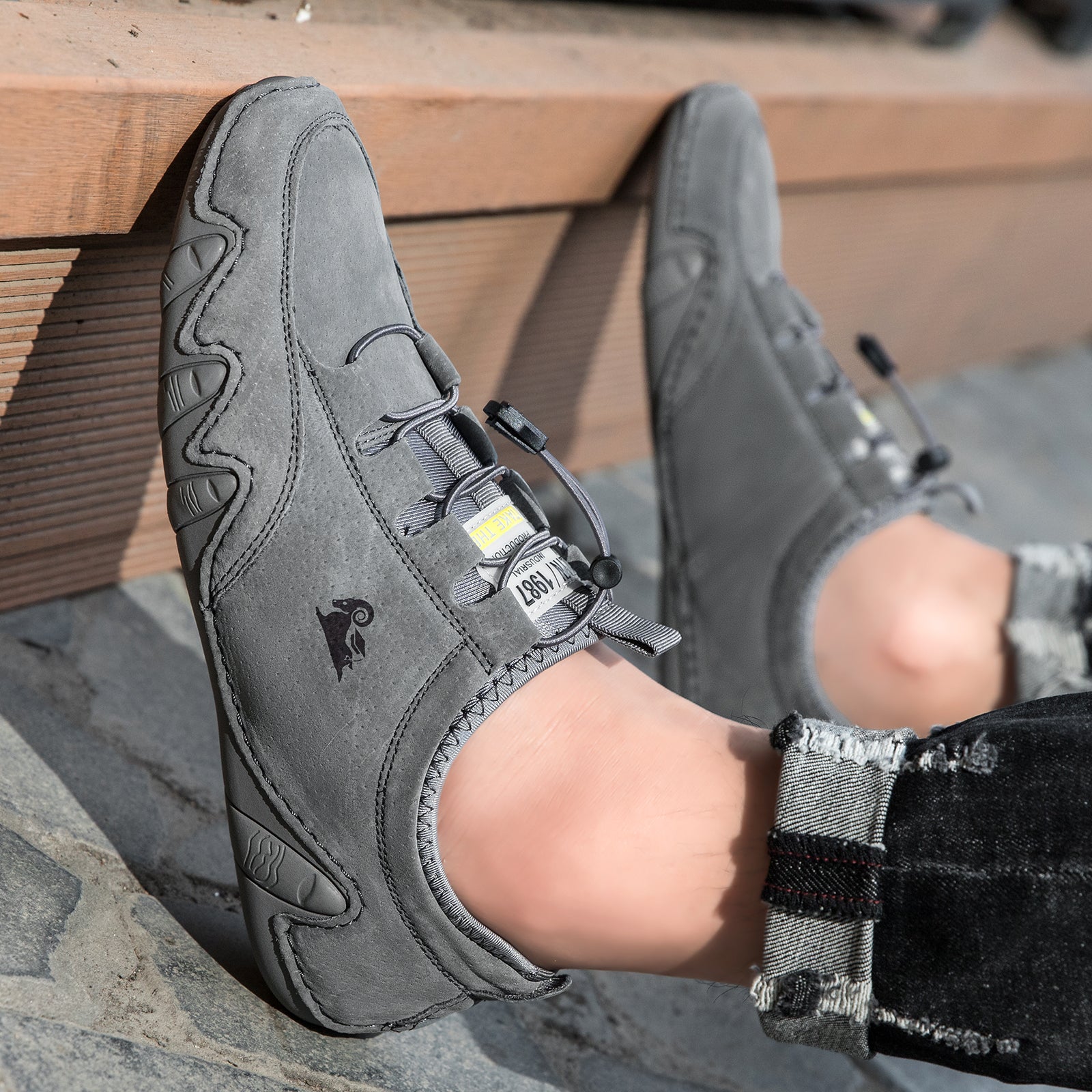 ⏰Limited-Time 70% OFF –Nubuck Leather Sportstyle Shoes-Arch Support, Non-Slip For Outdoor And Everyday
