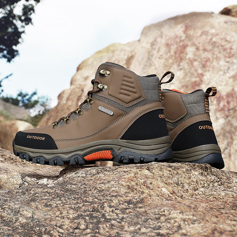 Men’s Waterproof Work & Hiking Boots – Wide Toe Box, Arch Support, Non-Slip Durable Sole, Built for All-Day Comfort