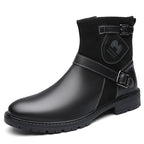 ⏰Limited-Time 70% OFF –Men’s Orthopedic Motorcycle Handmade Boot–Pressure Relief, Waterproof, Slip-Resistant, Wide Toe, Arch&Ankle Support