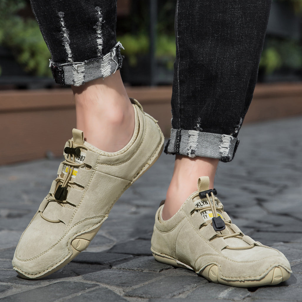 ⏰Limited-Time 70% OFF –Nubuck Leather Sportstyle Shoes-Arch Support, Non-Slip For Outdoor And Everyday