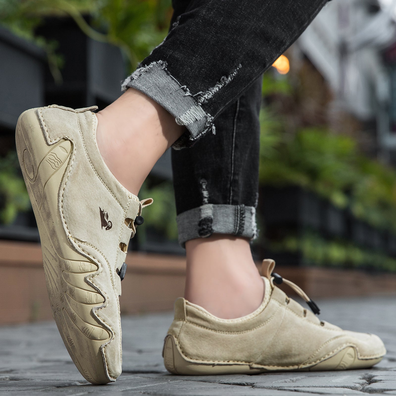 ⏰Limited-Time 70% OFF –Nubuck Leather Sportstyle Shoes-Arch Support, Non-Slip For Outdoor And Everyday