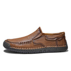 Men’s Handmade Leather Loafers – Arch Support, Wide Toe Box, Slip-On Comfort & Non-Slip Sole for Everyday Wear