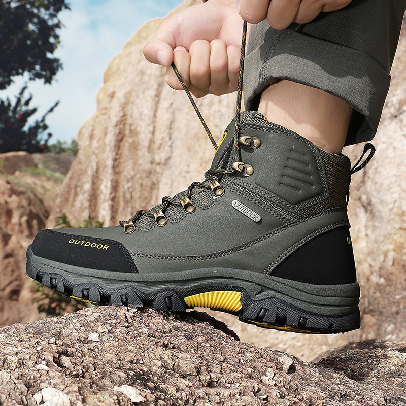 Men’s Waterproof Work & Hiking Boots – Wide Toe Box, Arch Support, Non-Slip Durable Sole, Built for All-Day Comfort