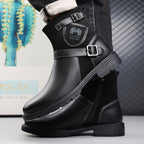 ⏰Limited-Time 70% OFF –Men’s Orthopedic Motorcycle Handmade Boot–Pressure Relief, Waterproof, Slip-Resistant, Wide Toe, Arch&Ankle Support