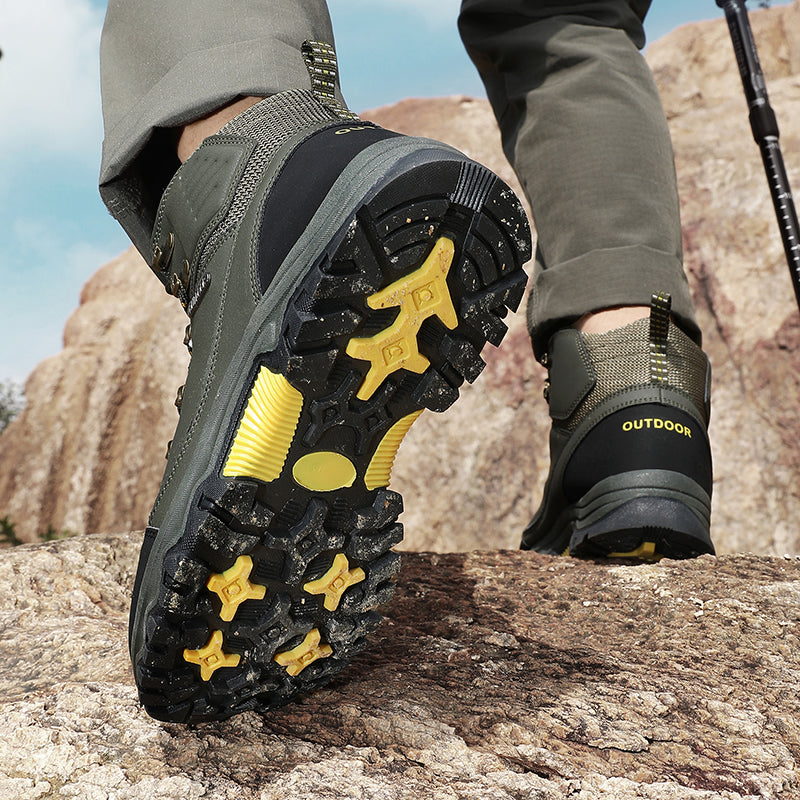 Men’s Waterproof Work & Hiking Boots – Wide Toe Box, Arch Support, Non-Slip Durable Sole, Built for All-Day Comfort