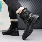 ⏰Limited-Time 70% OFF –Men’s Orthopedic Motorcycle Handmade Boot–Pressure Relief, Waterproof, Slip-Resistant, Wide Toe, Arch&Ankle Support