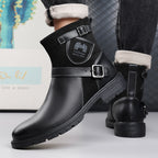 ⏰Limited-Time 70% OFF –Men’s Orthopedic Motorcycle Handmade Boot–Pressure Relief, Waterproof, Slip-Resistant, Wide Toe, Arch&Ankle Support