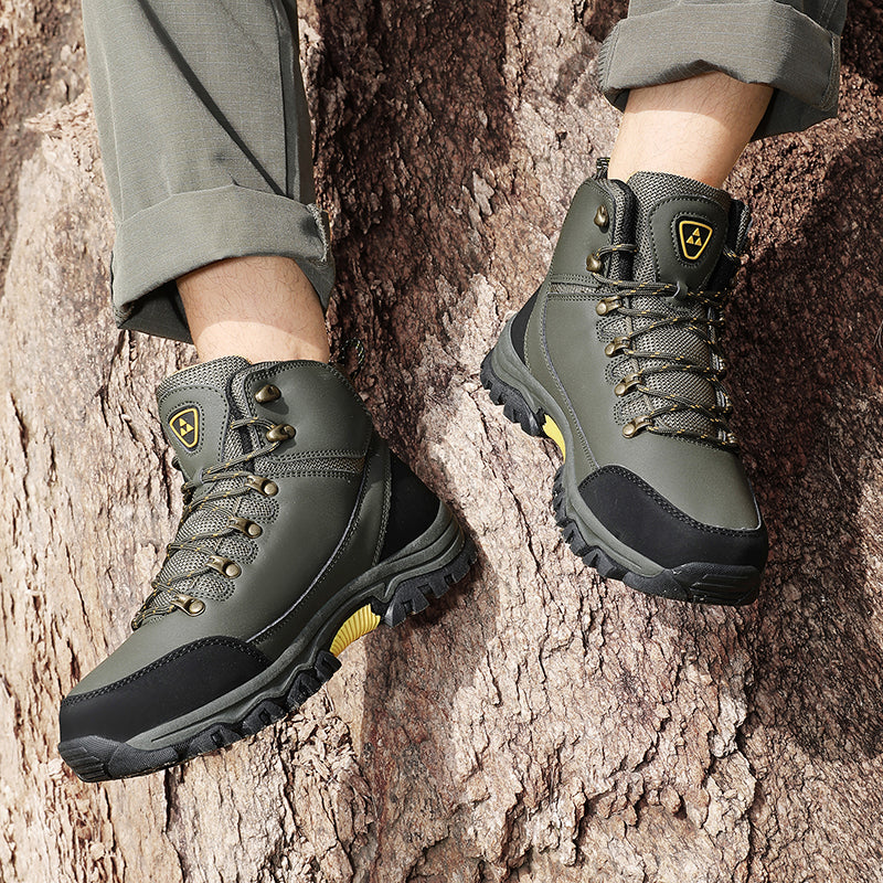 Men’s Waterproof Work & Hiking Boots – Wide Toe Box, Arch Support, Non-Slip Durable Sole, Built for All-Day Comfort