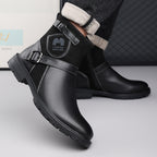 ⏰Limited-Time 70% OFF –Men’s Orthopedic Motorcycle Handmade Boot–Pressure Relief, Waterproof, Slip-Resistant, Wide Toe, Arch&Ankle Support