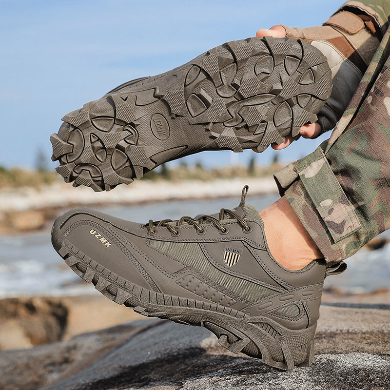 Men’s Composite Toe Tactical Work Shoes – Anti-Slip, Durable & Ankle Support for All-Day Protection
