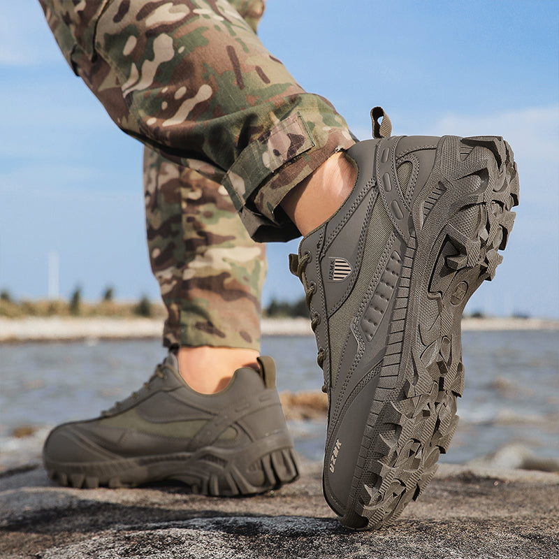 Men’s Composite Toe Tactical Work Shoes – Anti-Slip, Durable & Ankle Support for All-Day Protection