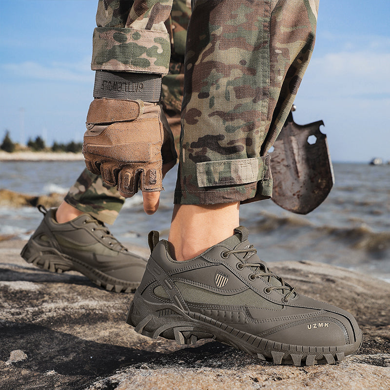 Men’s Composite Toe Tactical Work Shoes – Anti-Slip, Durable & Ankle Support for All-Day Protection