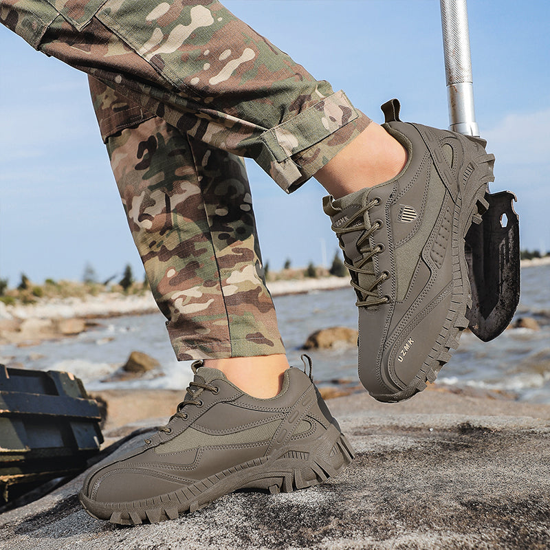 Men’s Composite Toe Tactical Work Shoes – Anti-Slip, Durable & Ankle Support for All-Day Protection