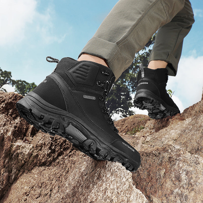Men’s Waterproof Work & Hiking Boots – Wide Toe Box, Arch Support, Non-Slip Durable Sole, Built for All-Day Comfort
