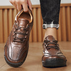 Men’s Handmade Leather Work & Outdoor Shoes – Arch Support, Wide Fit, Comfortable, Rugged Non-Slip Sole for All-Day Wear