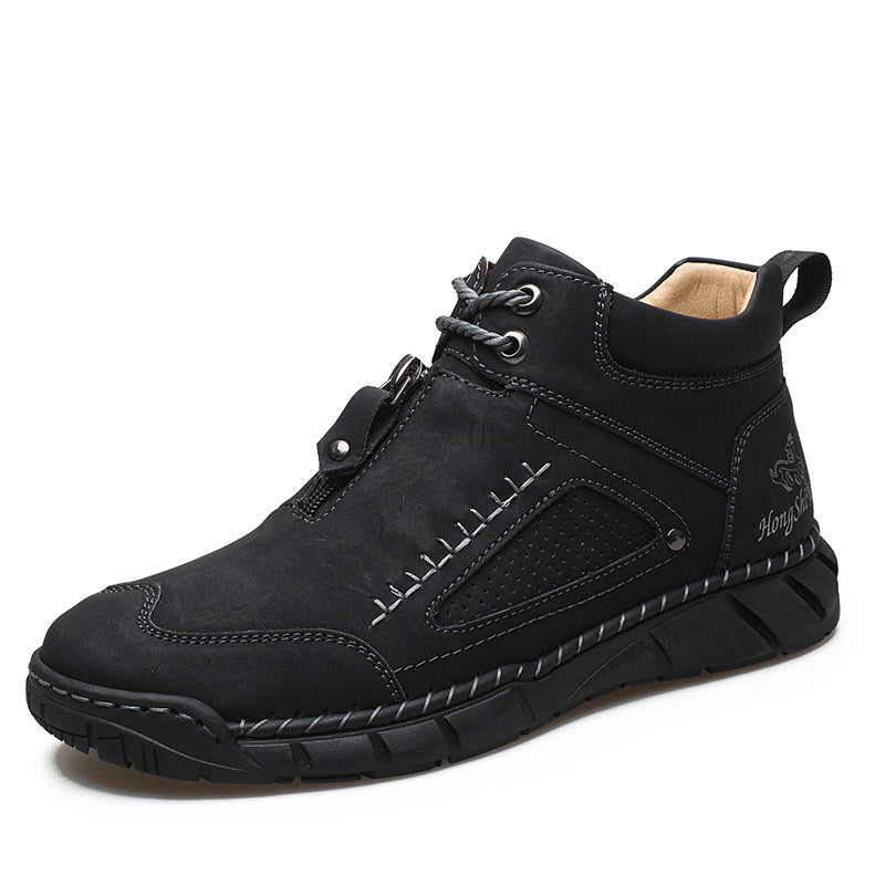 MEN’S Easy-On Waterproof Work Boots for Outdoor Jobs
