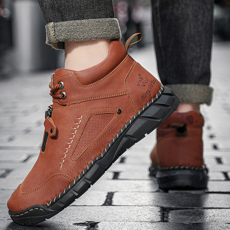 MEN’S Easy-On Waterproof Work Boots for Outdoor Jobs