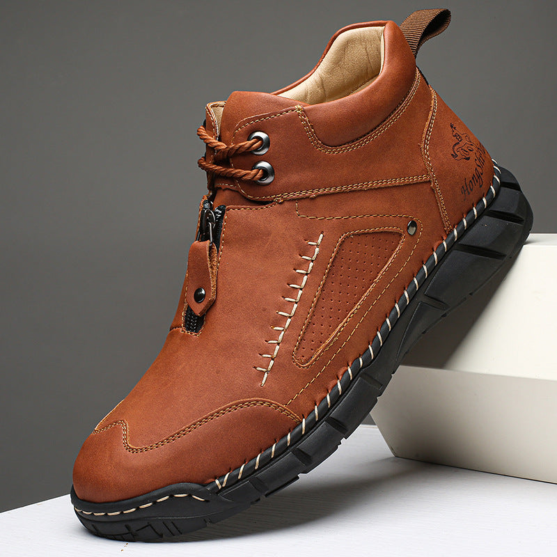 MEN’S Easy-On Waterproof Work Boots for Outdoor Jobs