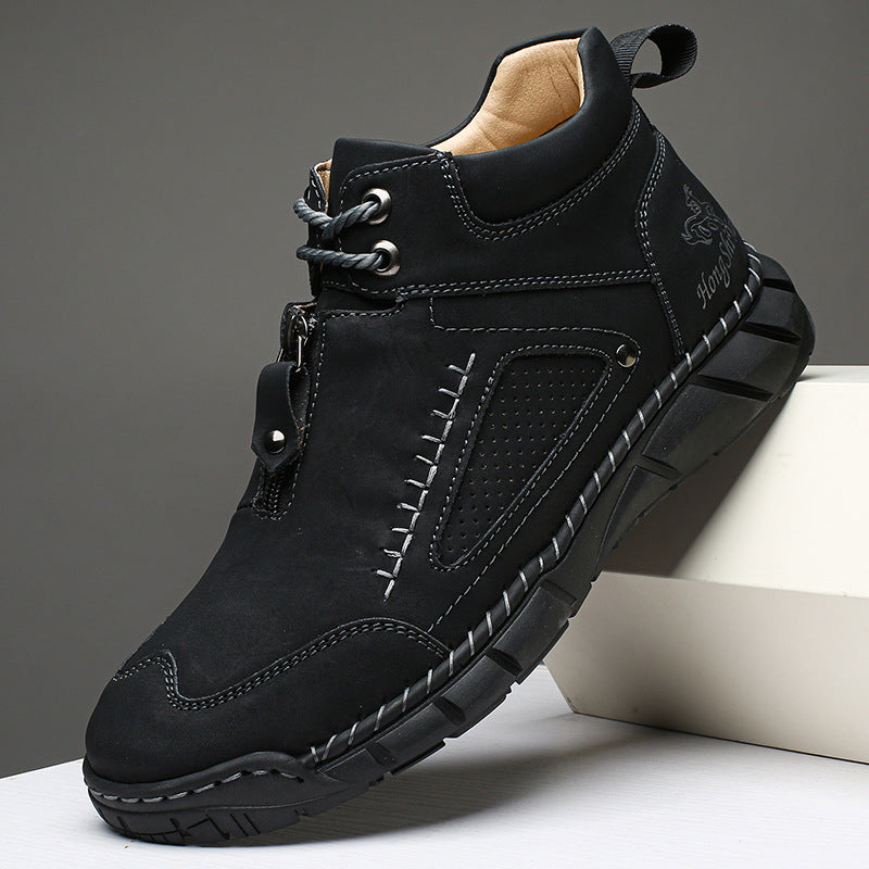 MEN’S Easy-On Waterproof Work Boots for Outdoor Jobs