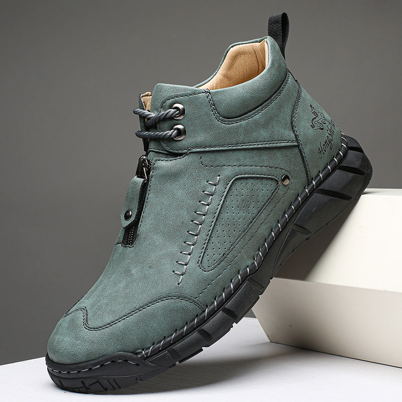 MEN’S Easy-On Waterproof Work Boots for Outdoor Jobs