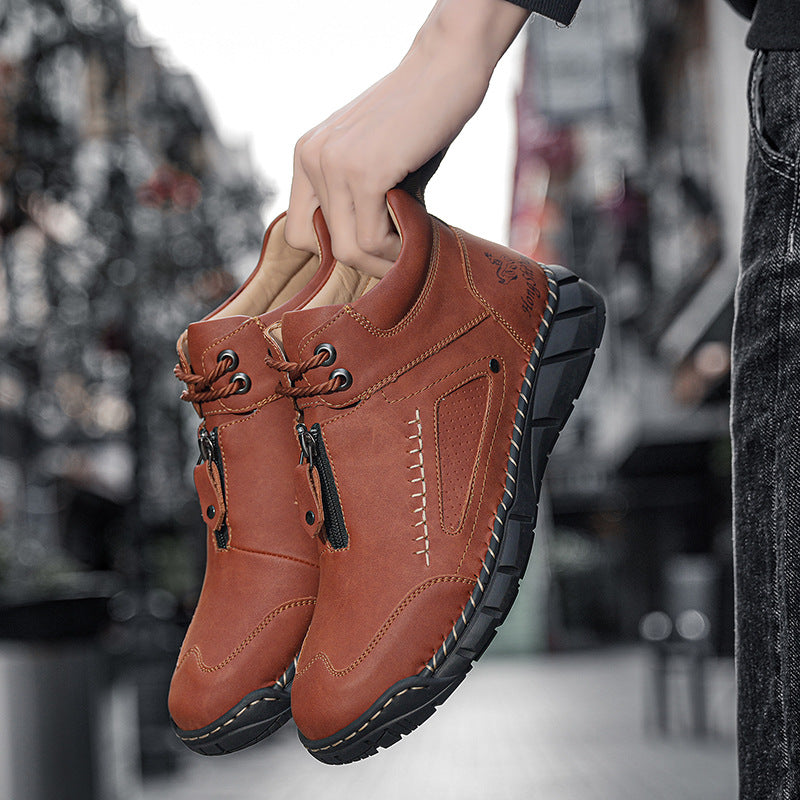 MEN’S Easy-On Waterproof Work Boots for Outdoor Jobs