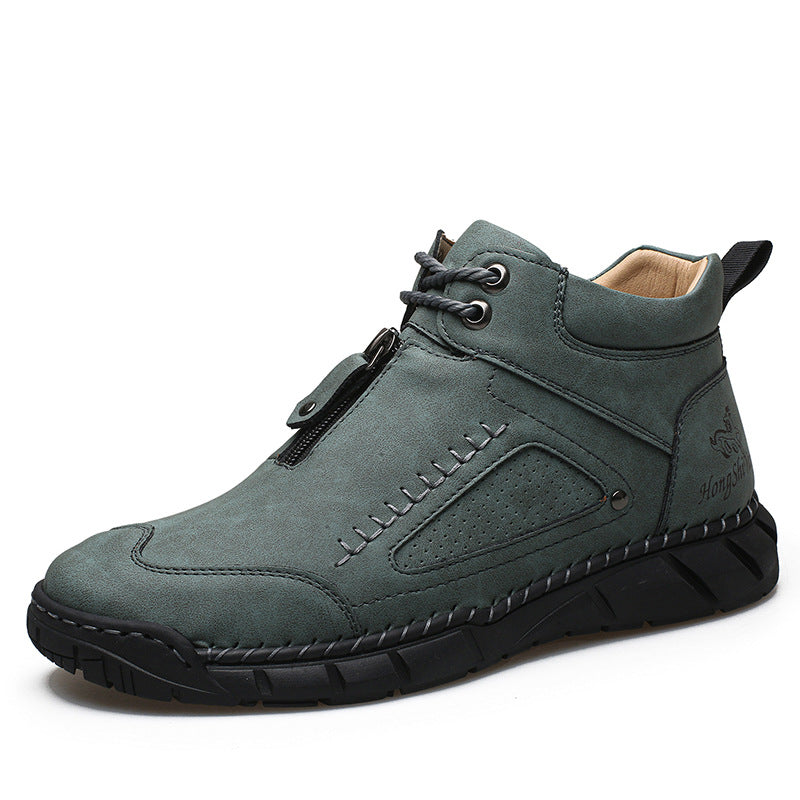 MEN’S Easy-On Waterproof Work Boots for Outdoor Jobs
