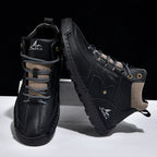 ⏰Limited-Time 70% OFF–Men's Comfortable Handmade Leather Boots – Waterproof, Arch Support, Pressure Relief, Spacious Toe Box Outdoor Leather Shoes