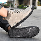 ⏰Limited-Time 70% OFF–Men's Comfortable Handmade Leather Boots – Waterproof, Arch Support, Pressure Relief, Spacious Toe Box Outdoor Leather Shoes