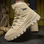 Men’s Orthopedic Safety Boots with Arch & Ankle Support – Waterproof & Anti-Puncture