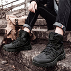 Men’s Orthopedic Safety Boots with Arch & Ankle Support – Waterproof & Anti-Puncture