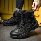 Men’s Orthopedic Safety Boots with Arch & Ankle Support – Waterproof & Anti-Puncture