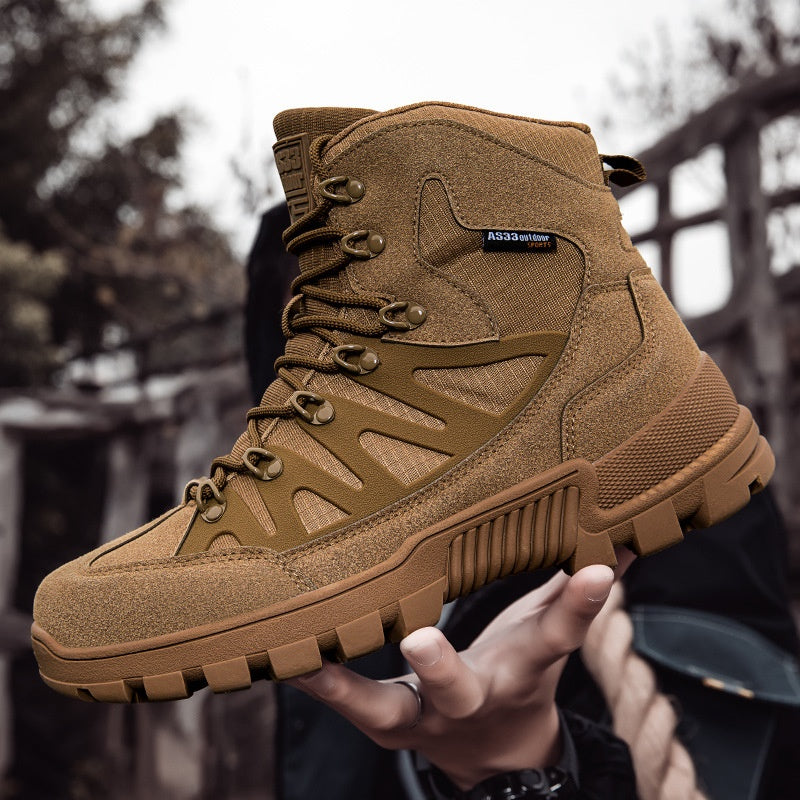 Men’s Orthopedic Safety Boots with Arch & Ankle Support – Waterproof & Anti-Puncture