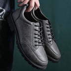 Men’s Handcrafted Leather Business Shoes – Arch Support, Height Increasing & Wide Toe Box