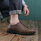 Men’s Handcrafted Leather Business Shoes – Arch Support, Height Increasing & Wide Toe Box