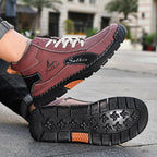 ⏰Limited-Time 70% OFF–Men’s Handcrafted Leather Boots with Wide Toe, Arch Support & Pressure-Relief Comfort