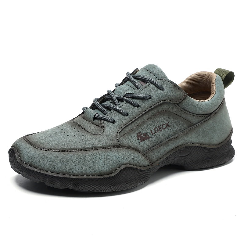 ⏰Limited-Time 70% OFF–Men’s Comfort Support Leather Outdoor Boots-Wide Toe, Arch Support, Waterproof, Pressure Relief, Non-Slip Sole for Casual, Travel&Outdoor