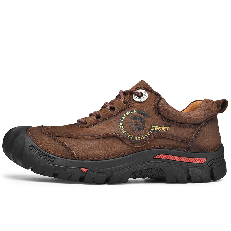 ?Limited-Time 70% OFF¨CMen¡¯s Comfort Support Leather Outdoor Boots-Wide Toe, Arch Support, Waterproof, Pressure Relief, Non-Slip Sole for Casual, Travel&Outdoor