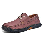 ⏰Limited-Time 70% OFF – Men’s Orthopedic Premium Handmade Leather Boat Shoes – Pressure Relief, Waterproof, Slip-Resistant, Wide Toe, Arch&Ankle Support for Everyday & Travel