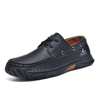 ⏰Limited-Time 70% OFF – Men’s Orthopedic Premium Handmade Leather Boat Shoes – Pressure Relief, Waterproof, Slip-Resistant, Wide Toe, Arch&Ankle Support for Everyday & Travel